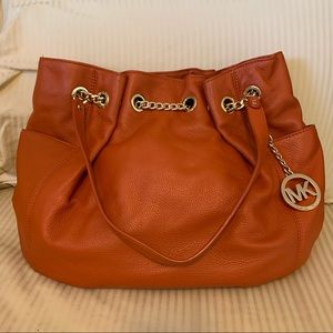 Michael Kors leather hobo bag